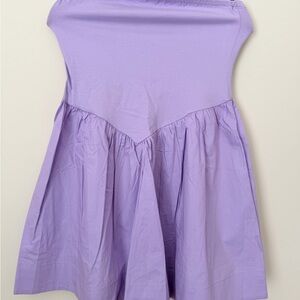 Strapless Lavender Dress